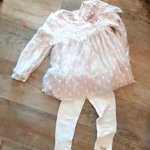 New Two Piece Blush Lace Set